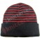 Red Pinstriped Black Cuff Hat