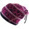 Fashionable Fair Isle Patterned Corded Slouchy Beanie