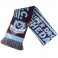 Crescent Star Patterned Knit Football Scarf