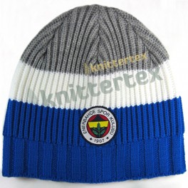Mixed Ribbed Knit Three Colored Team Beanie
