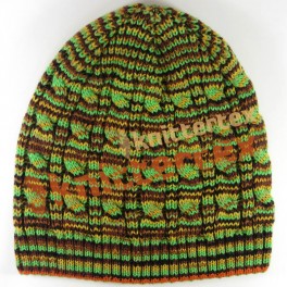 Multi Colored Mixed Appearanced Cable Knit Beanie