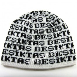 Lined-Up Text Patterned Beanie