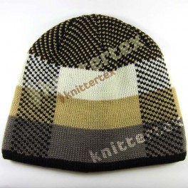 Multi Colored Thick Striped Beanie
