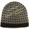 Small Diamond Patterned Brown Beanie