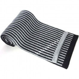 Pinstriped Special Knit Fashion Scarf