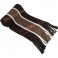 Chunky Lined Brown Italian Knit Scarf