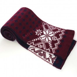 Elegant Fair Isle Patterned Fashion Scarf