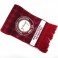 Crest Patterned Red Woven Scarf